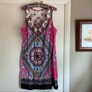 Patterned tank dress
